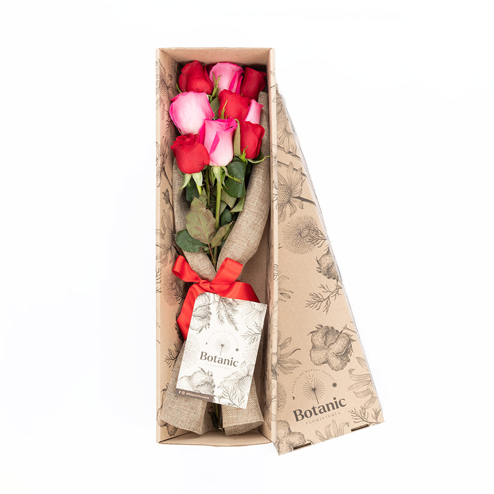 Box of 9 roses