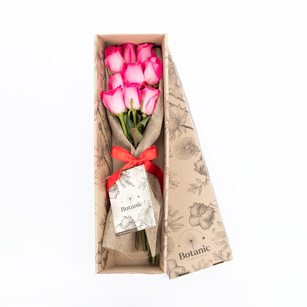 Box of 9 roses