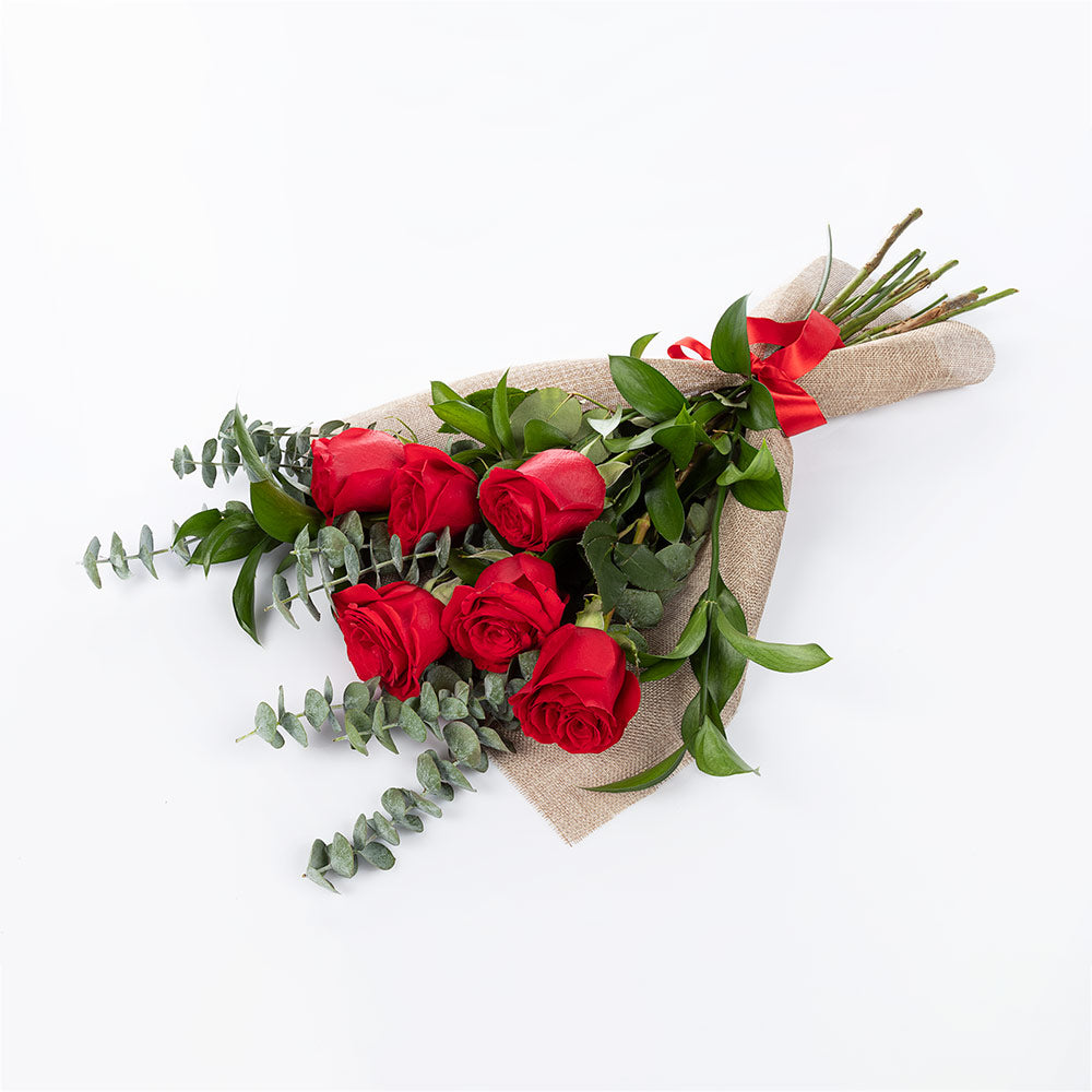 Bouquet of 6 roses