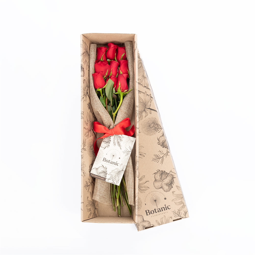 Box of 9 roses