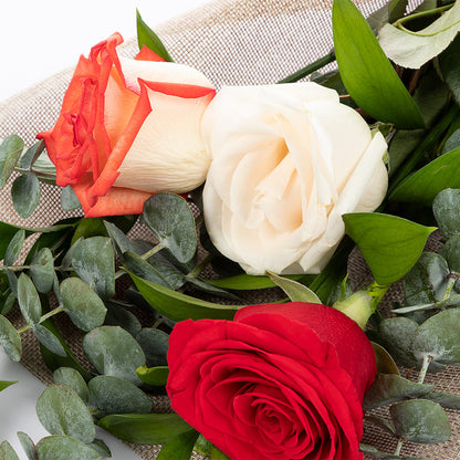 Bouquet de 3 rosas