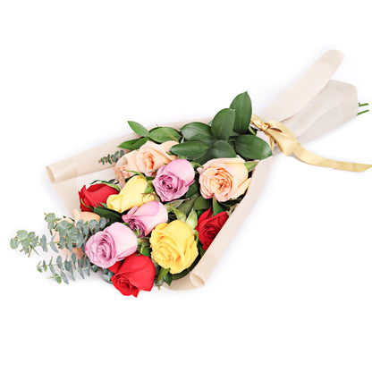 Bouquet de 12 rosas